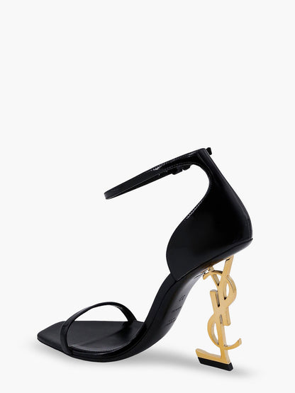 Saint Laurent Opyum patent leather sandals - Nero