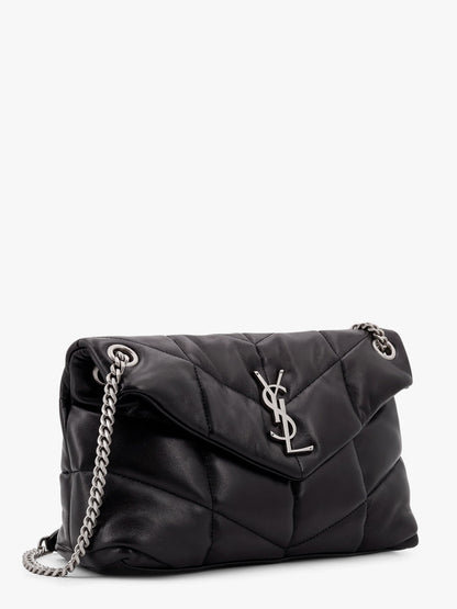 Saint Laurent Puffer matelassé leather crossbody bag - Nero