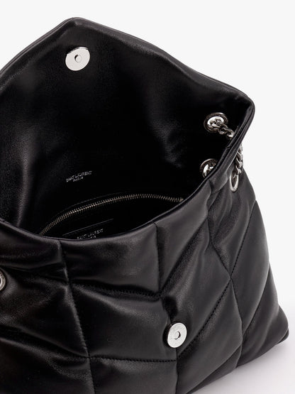 Saint Laurent Puffer matelassé leather crossbody bag - Nero