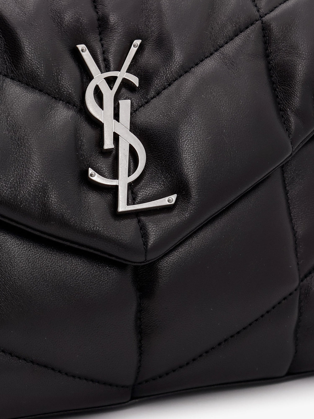 Saint Laurent Puffer matelassé leather crossbody bag - Nero