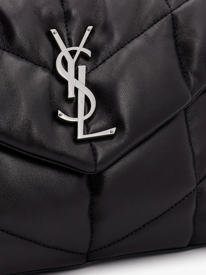 Saint Laurent Puffer matelassé leather crossbody bag - Nero
