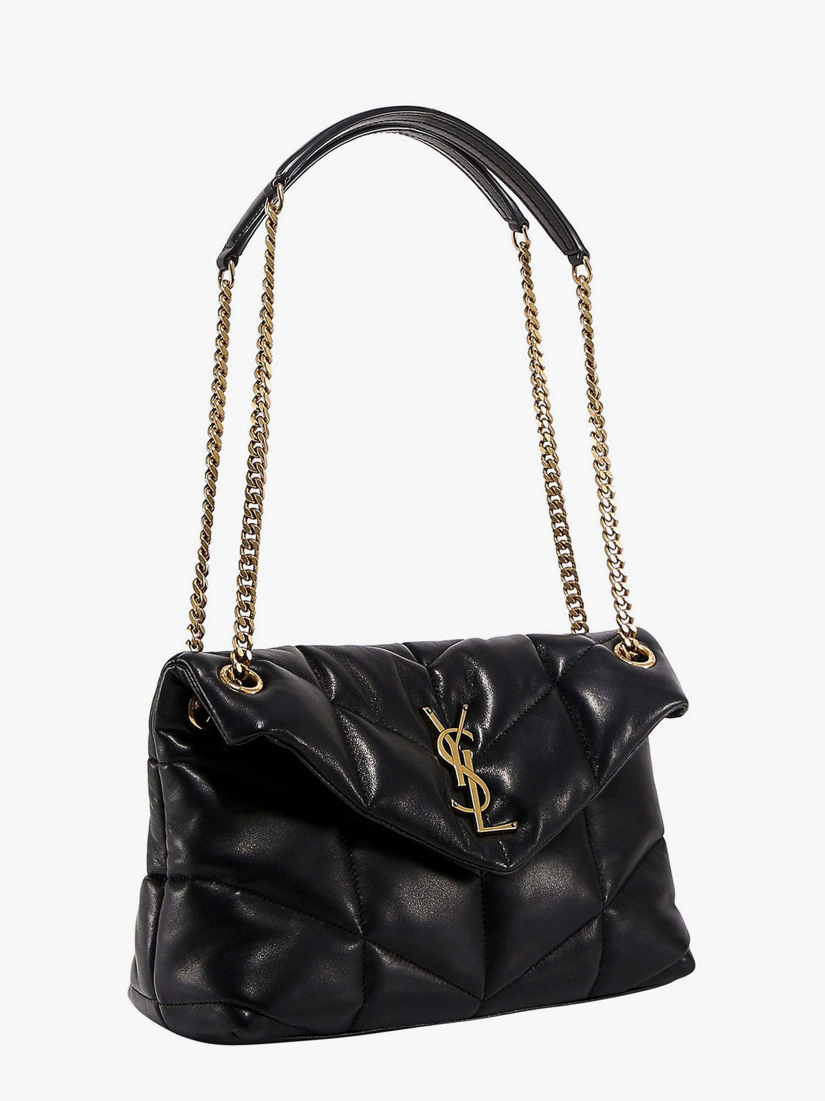 Saint Laurent Loulou Puffer matelassé leather crossbody bag - Nero