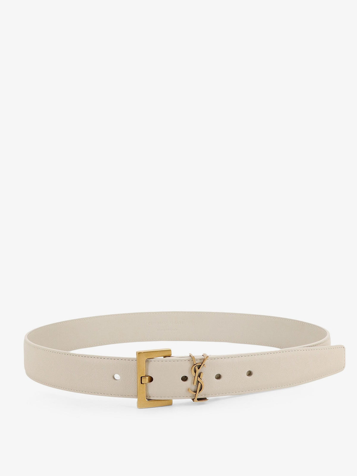 Saint Laurent Leather belt - Crema Soft