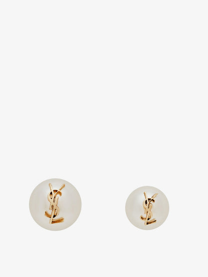 Saint Laurent Orecchini asimmetrici con dettaglio Cassandre - Orlaitoncreme