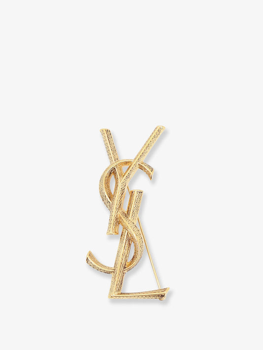 Saint Laurent Brass Serpente Brooch
