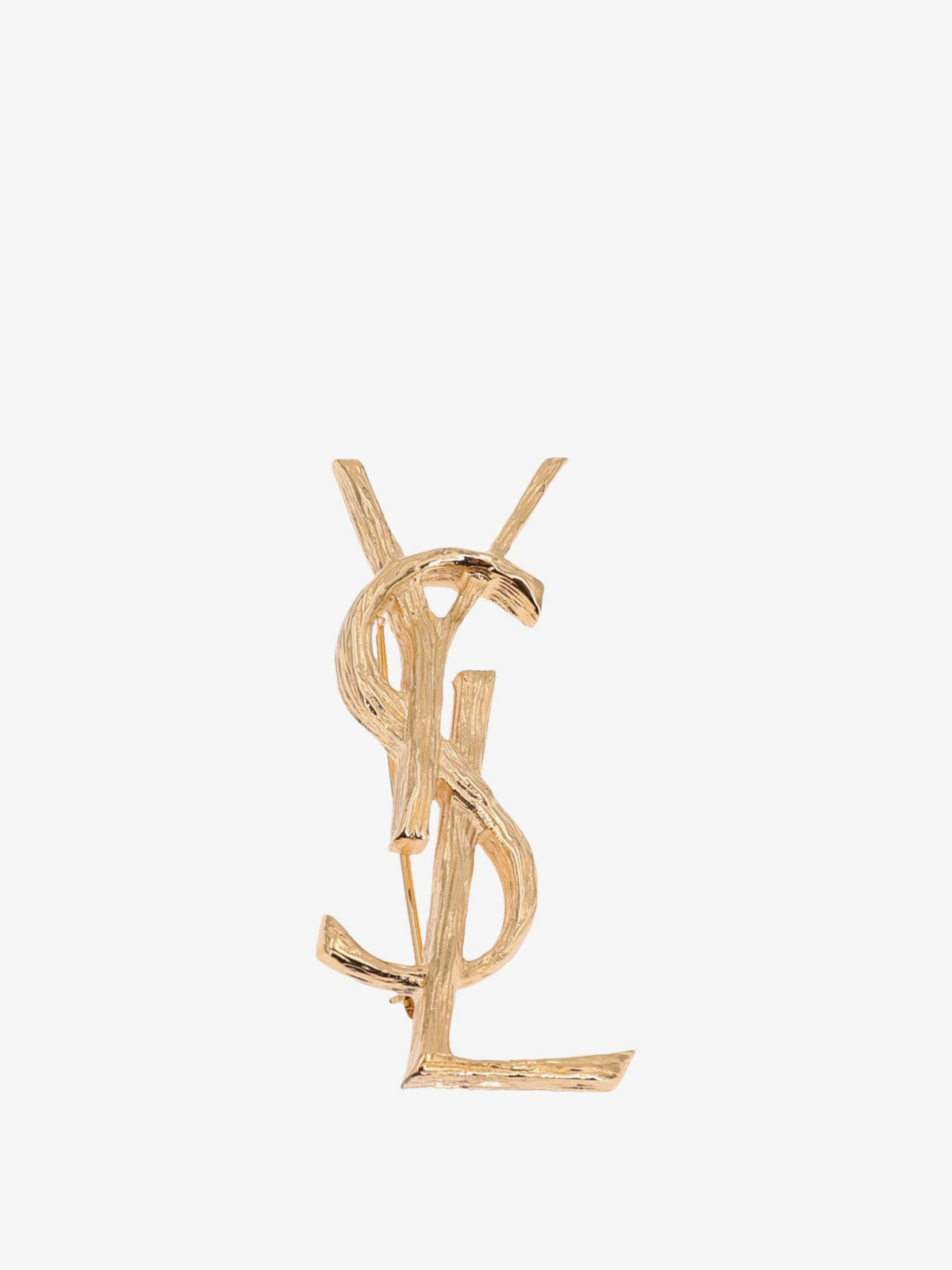 Saint Laurent Cassandre metal brooch - Orlaitonsatineleg