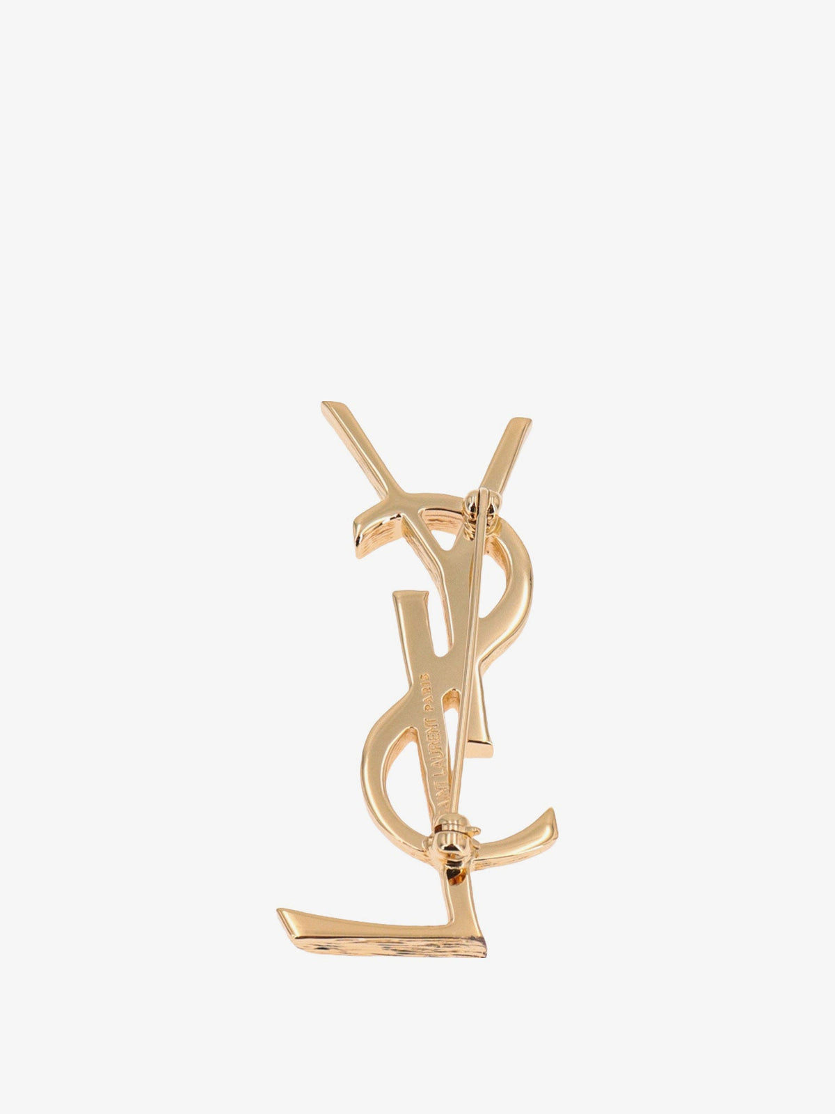 Saint Laurent Cassandre metal brooch - Orlaitonsatineleg