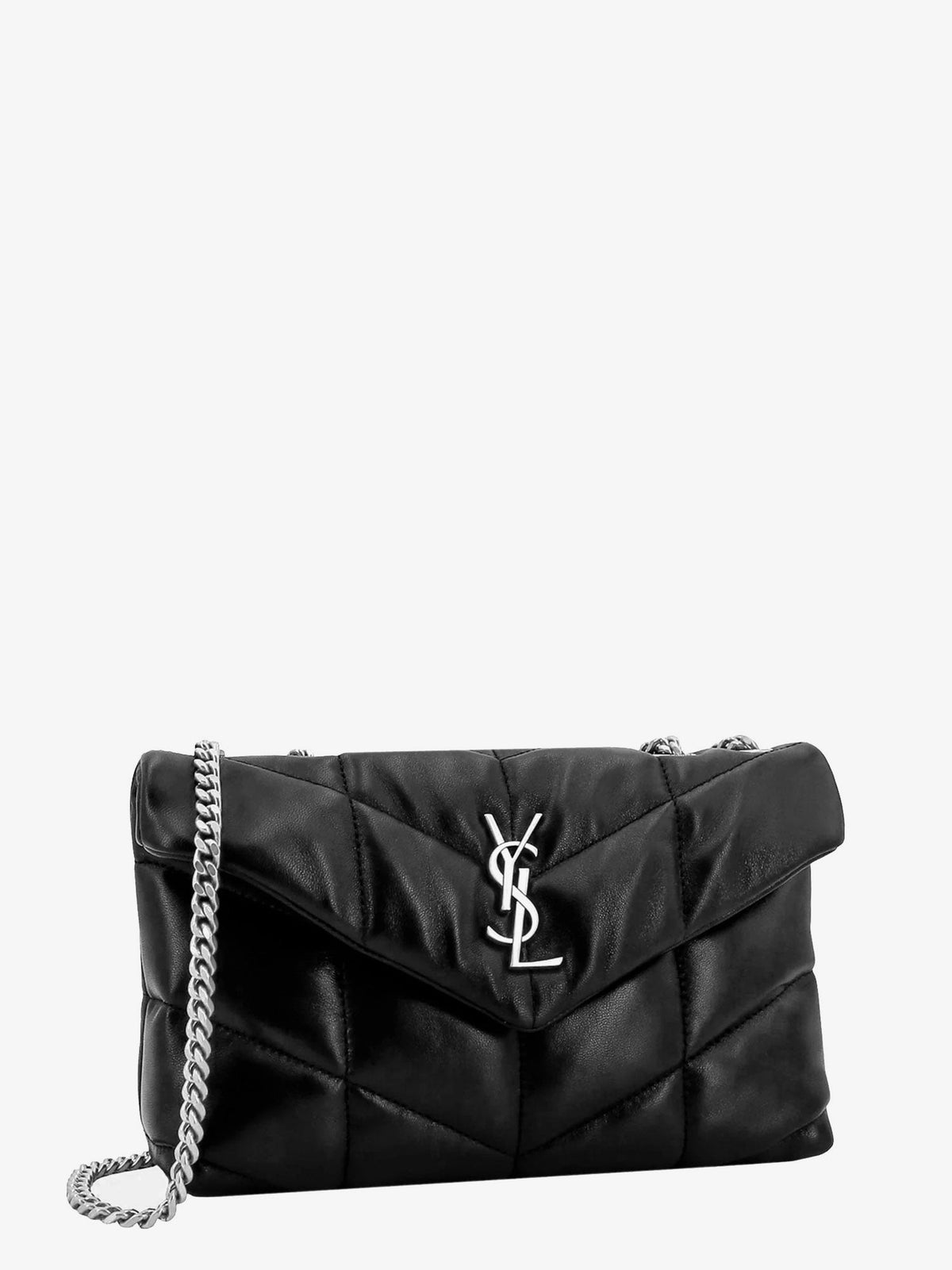 Saint Laurent Loulou Puffer Toy matelassé leather crossbody bag - Nero