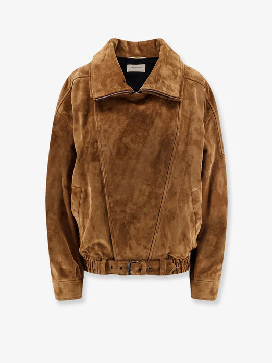 Saint Laurent Oversized Vintage Split Leather Jacket