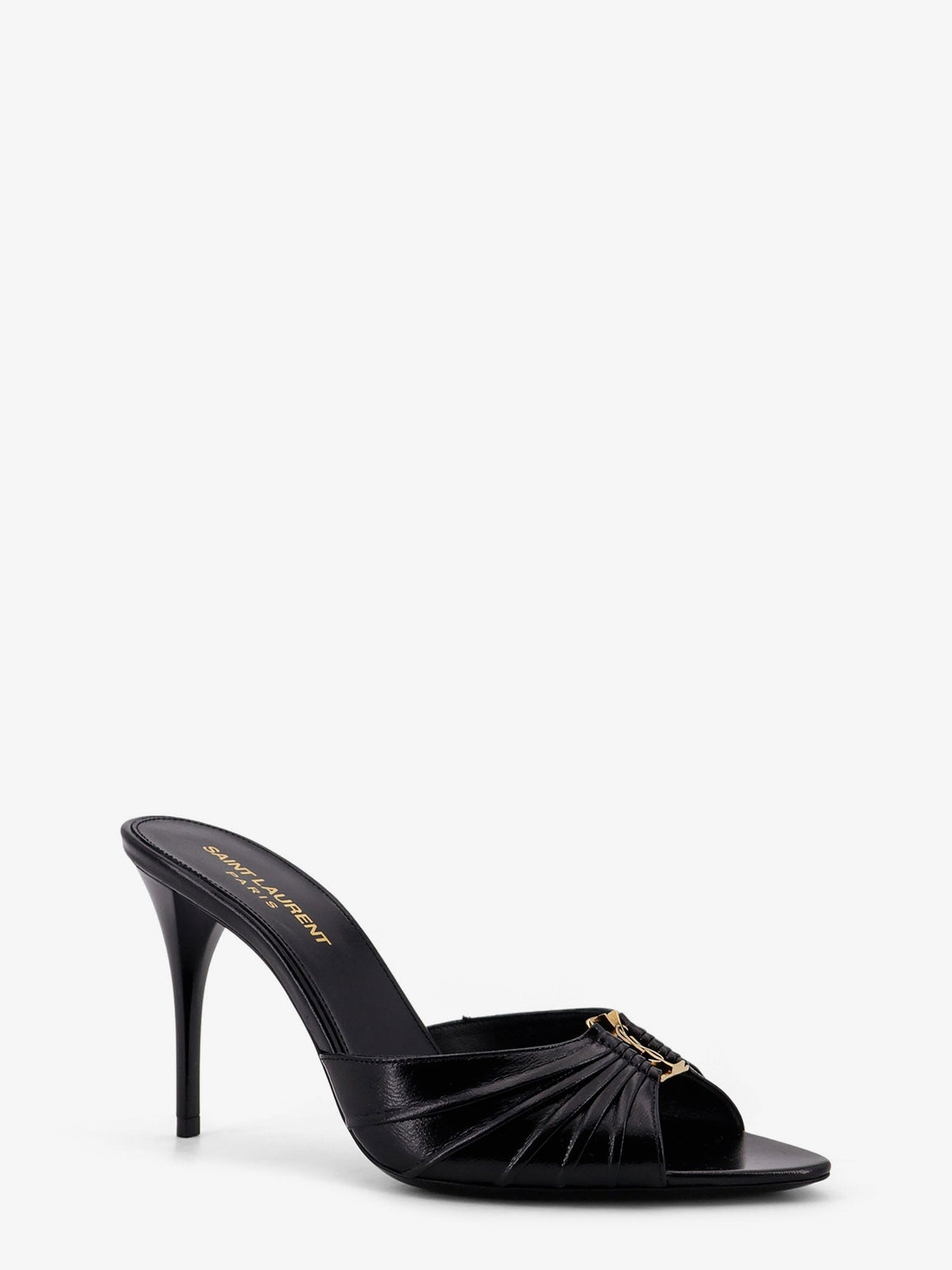 Saint Laurent Babylone 90 leather sandals - Nero