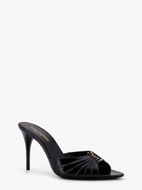 Saint Laurent Babylone 90 leather sandals - Nero