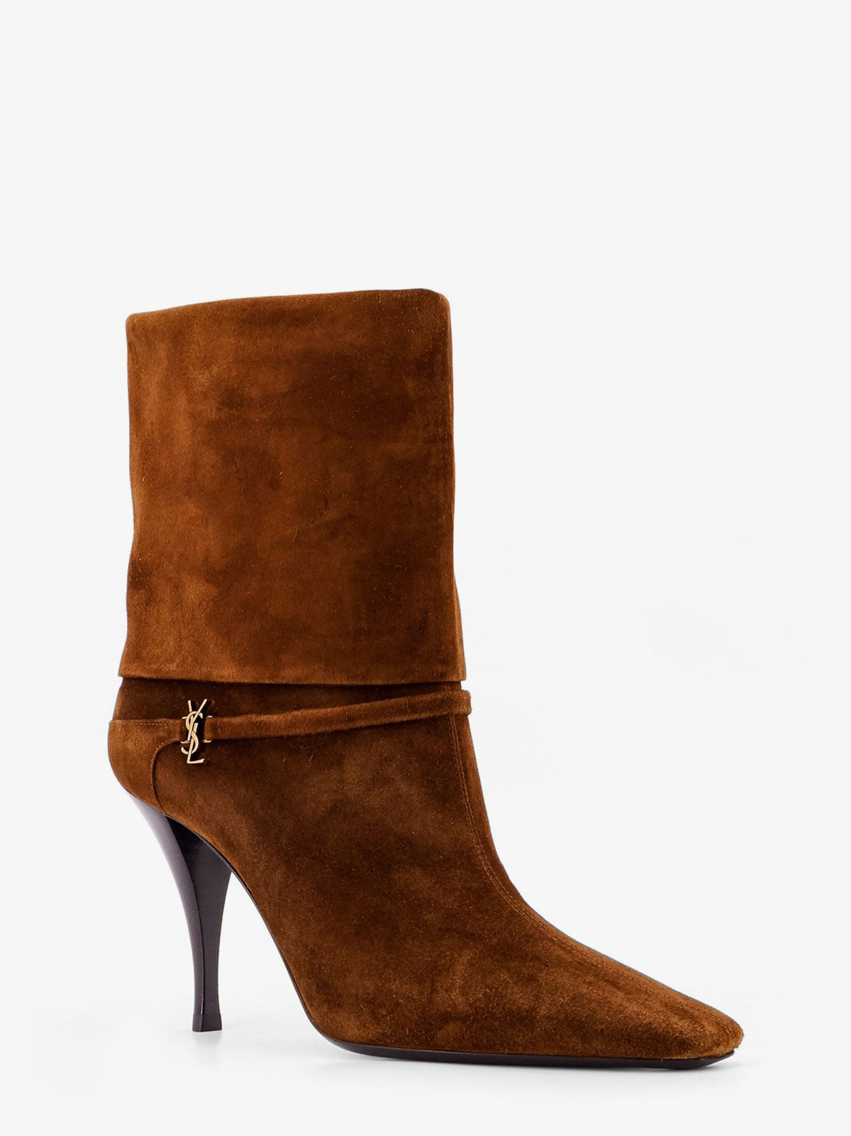 Saint Laurent Vicky 90 suede boots - Land