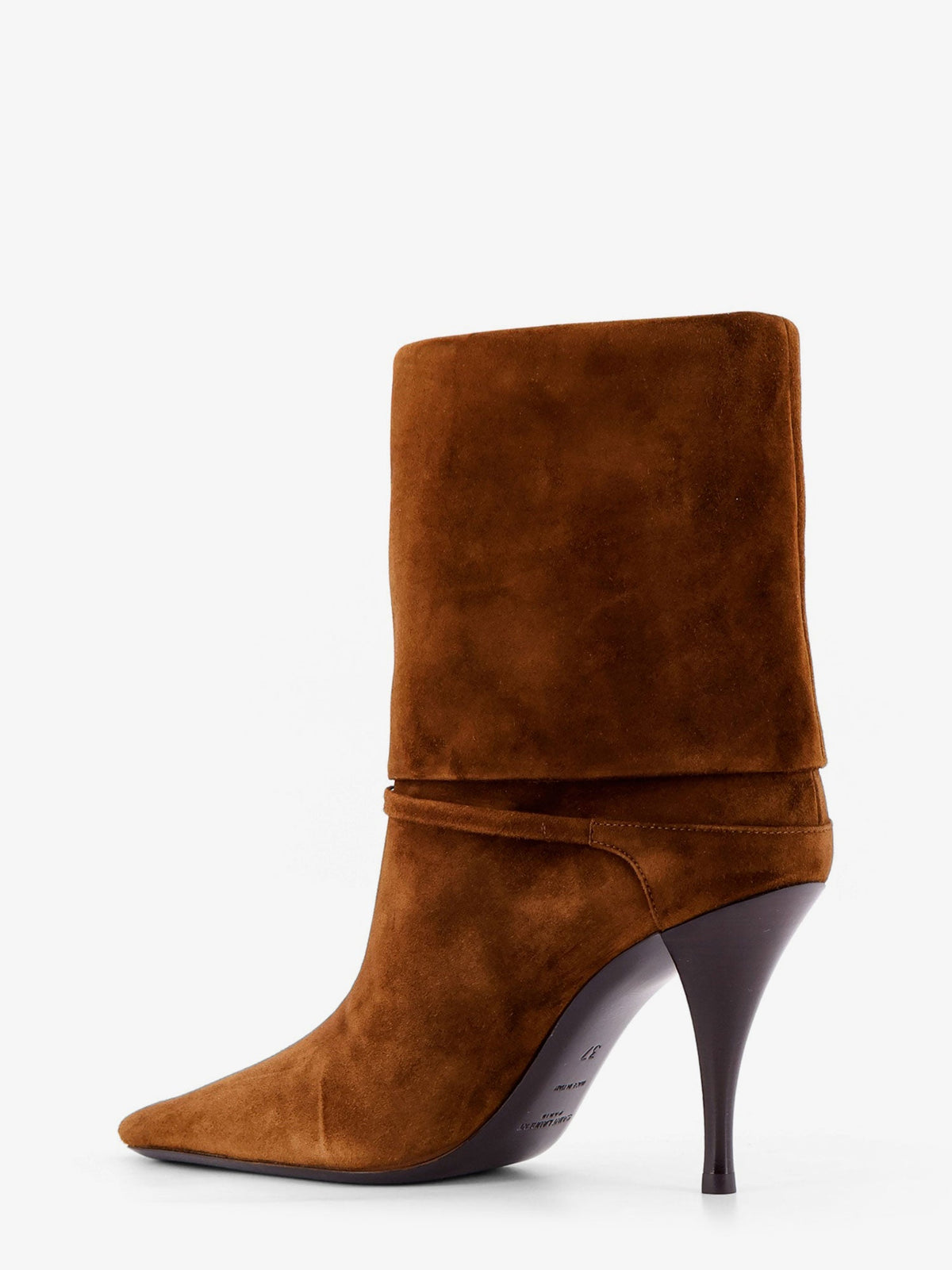 Saint Laurent Vicky 90 suede boots - Land