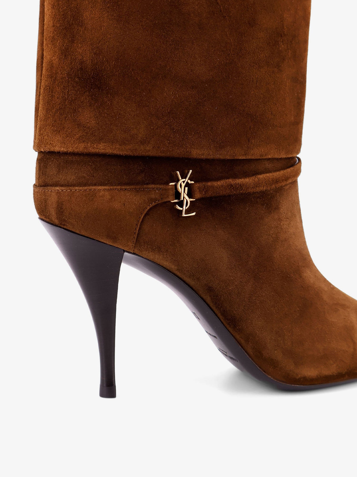 Saint Laurent Vicky 90 suede boots - Land