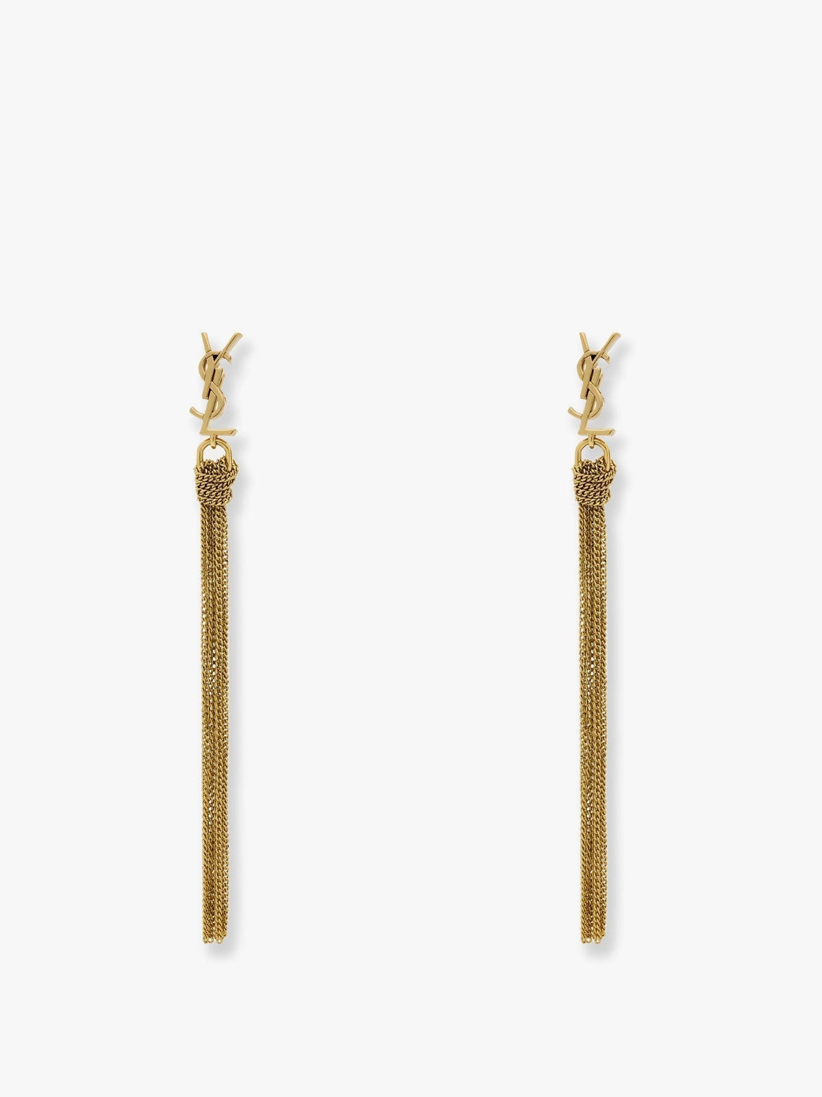 Saint Laurent Cassandre metal earrings - Dore