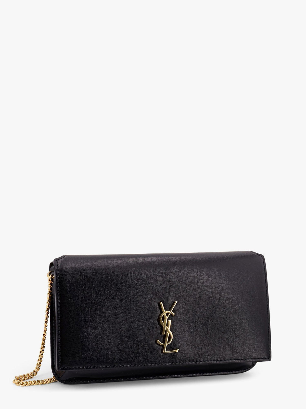 Saint Laurent Cassandre Monogram leather crossbody bag - Nero