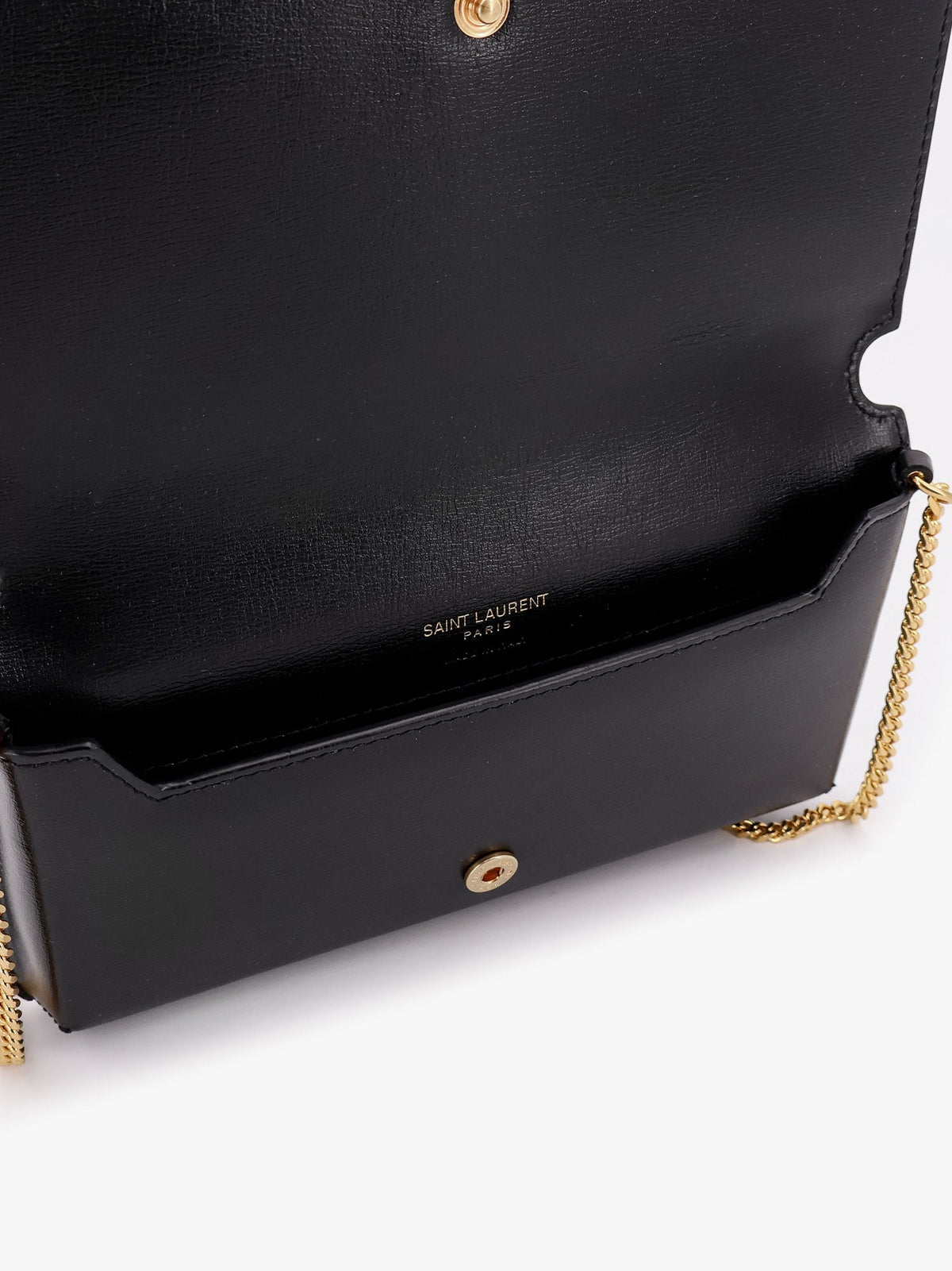 Saint Laurent Cassandre Monogram leather crossbody bag - Nero