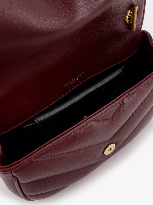 Saint Laurent Loulou Mini crossbody bag with chevron stitching - Lthotwine