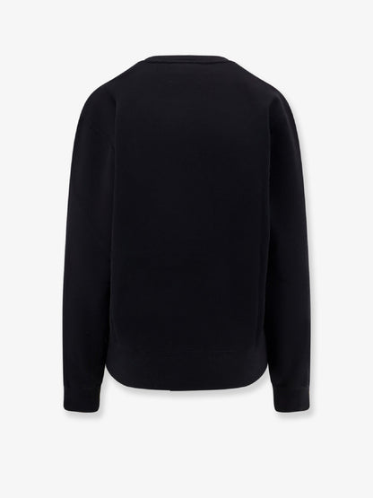 Saint Laurent Certified cotton sweatshirt with Cassandre embroidery - Noir