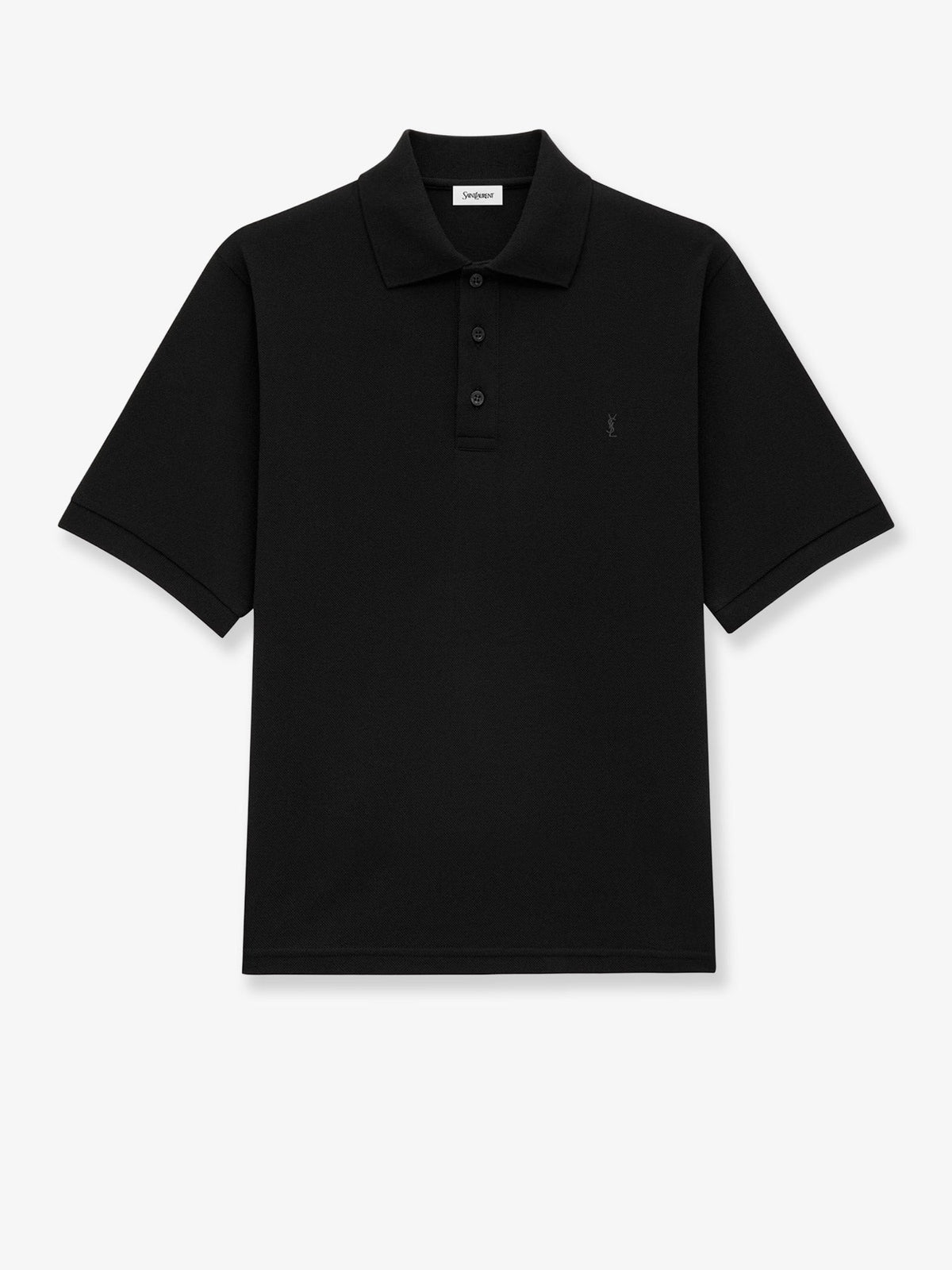 Saint Laurent Classic wool polo shirt - Noir