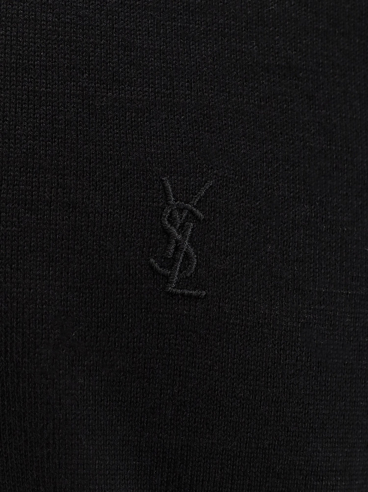 Saint Laurent Classic wool polo shirt - Noir