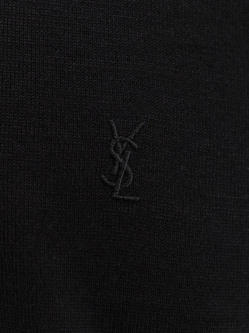 Saint Laurent Classic wool polo shirt - Noir
