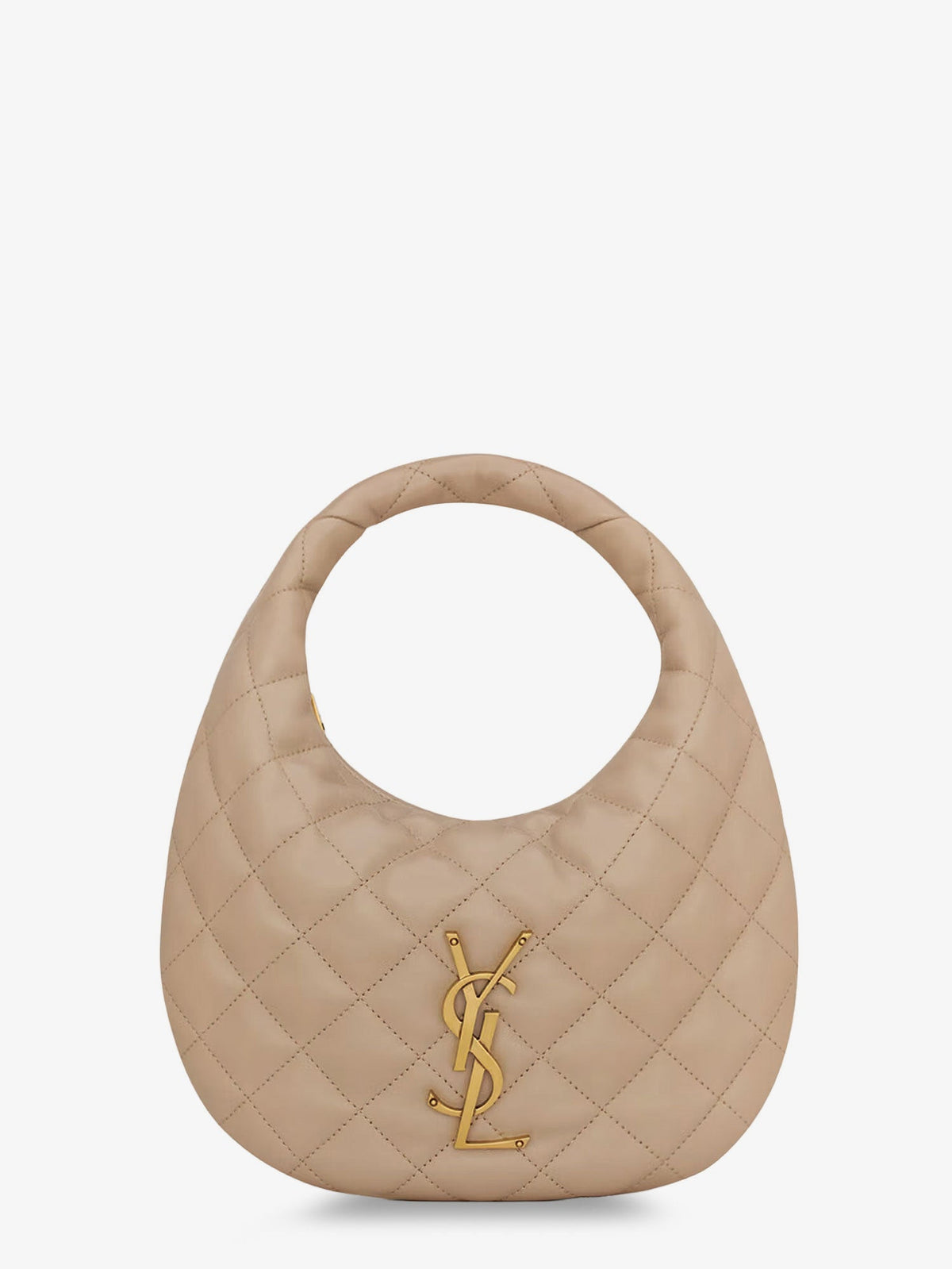 Saint Laurent Icarino leather handbag - Dark Beige