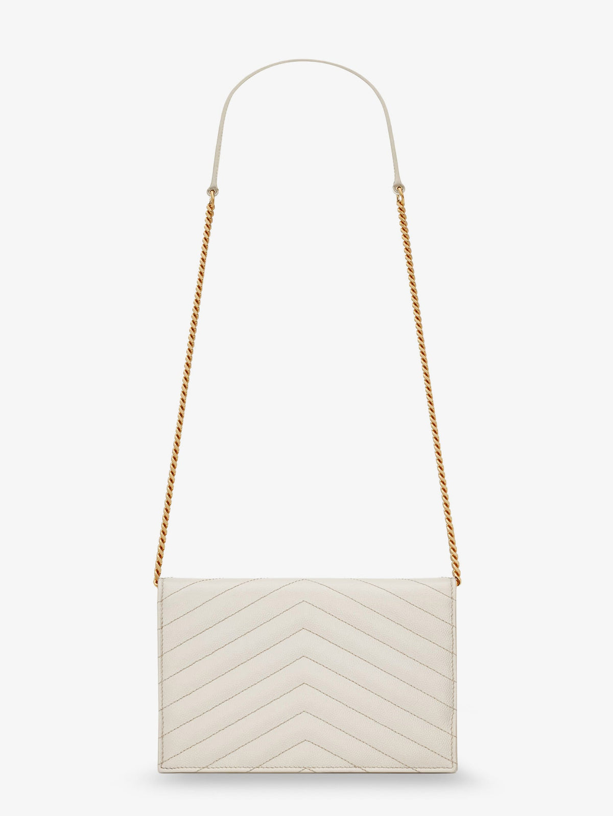 Saint Laurent Envelope leather crossbody bag - Cremasoft