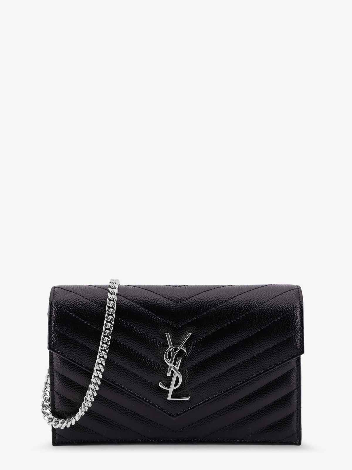 Saint Laurent Envelope leather wallet crossbody bag - Nero
