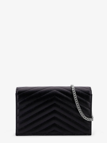 Saint Laurent Envelope leather wallet crossbody bag - Nero