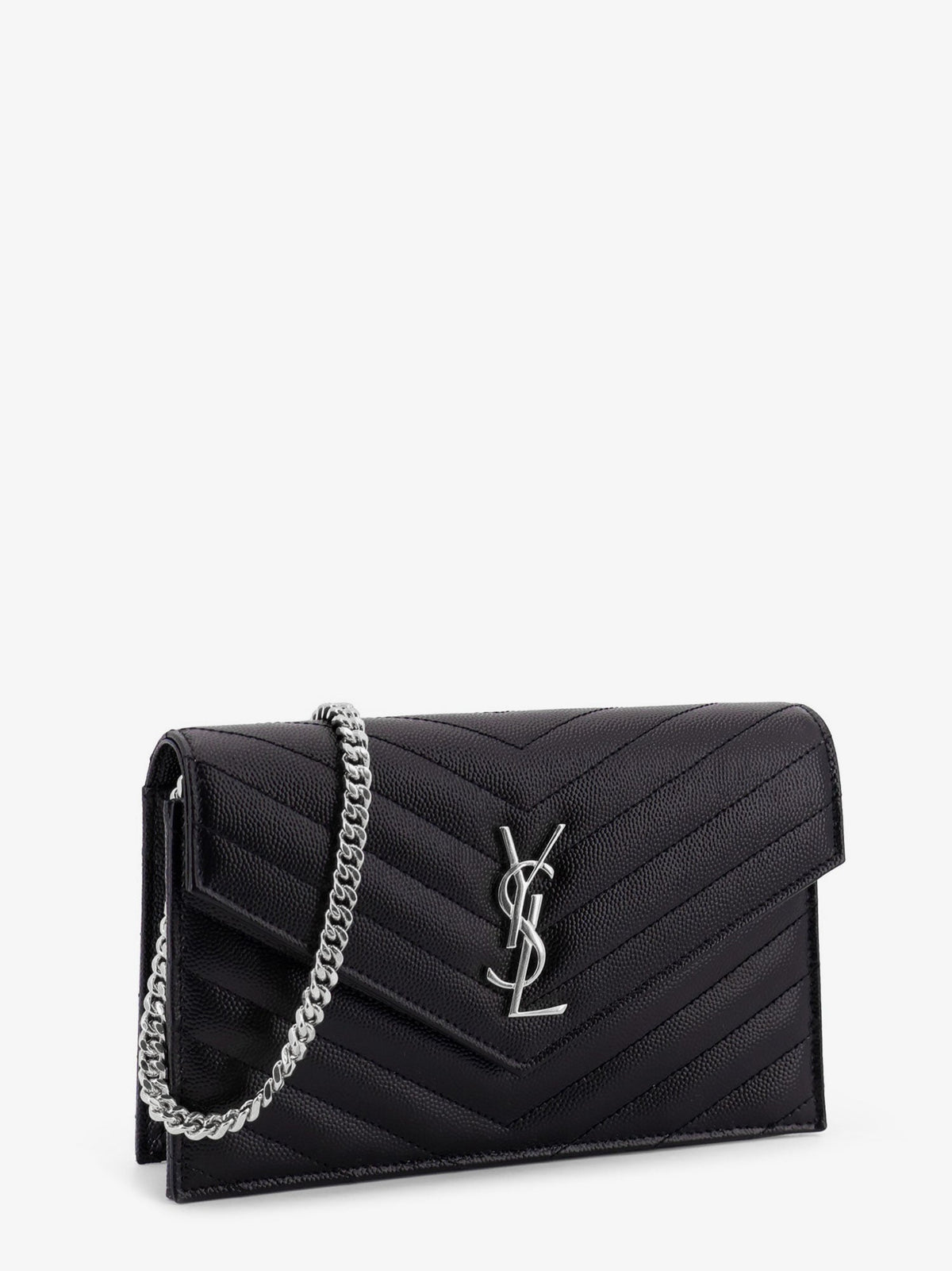 Saint Laurent Envelope leather wallet crossbody bag - Nero