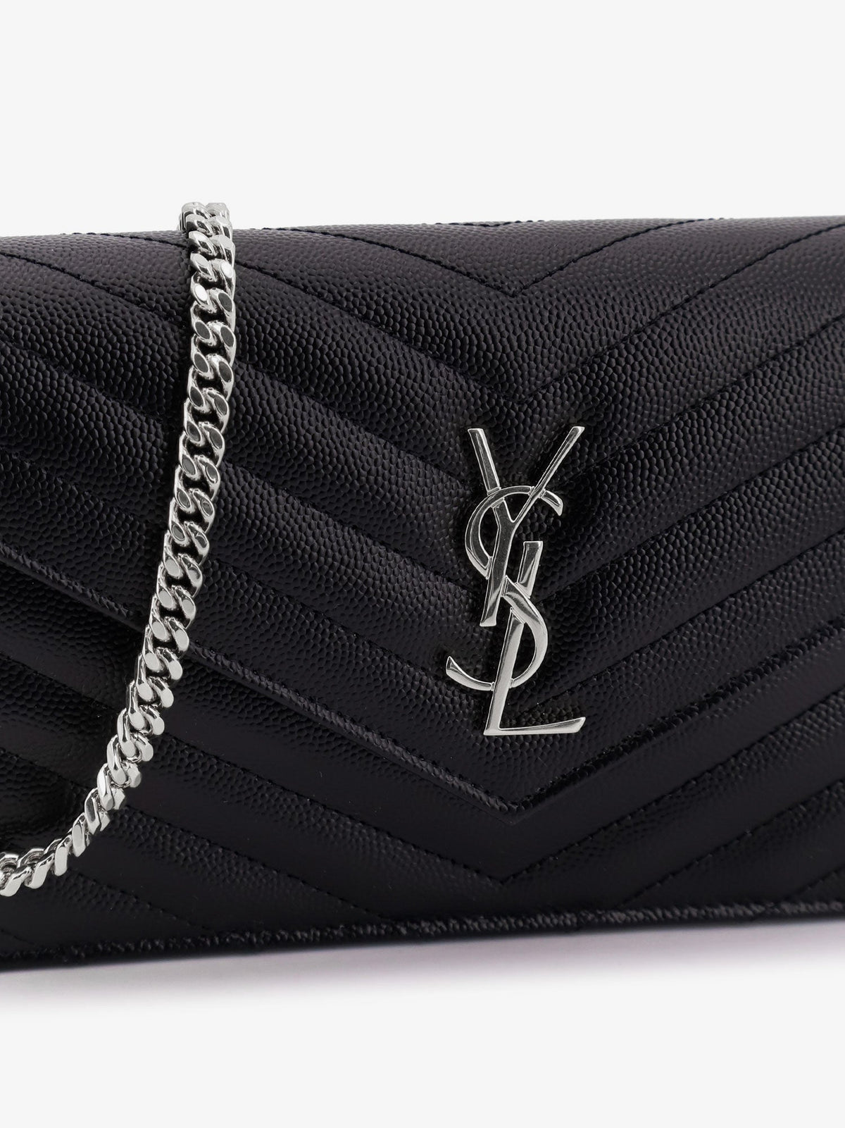 Saint Laurent Envelope leather wallet crossbody bag - Nero