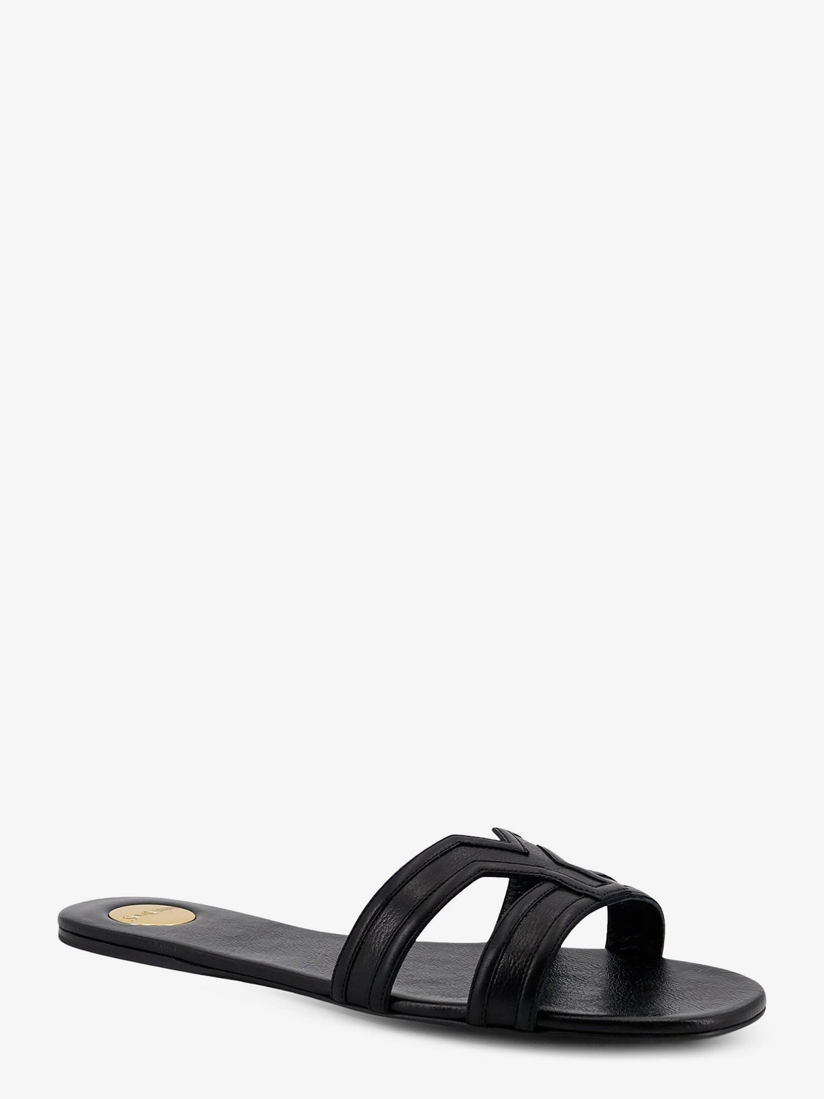 Saint Laurent Mabrouka leather sandals - Nero