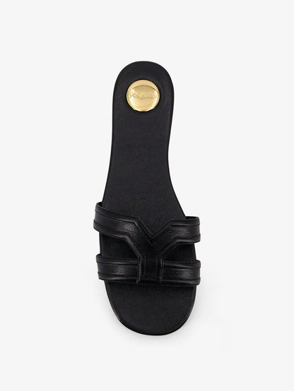 Saint Laurent Mabrouka leather sandals - Nero