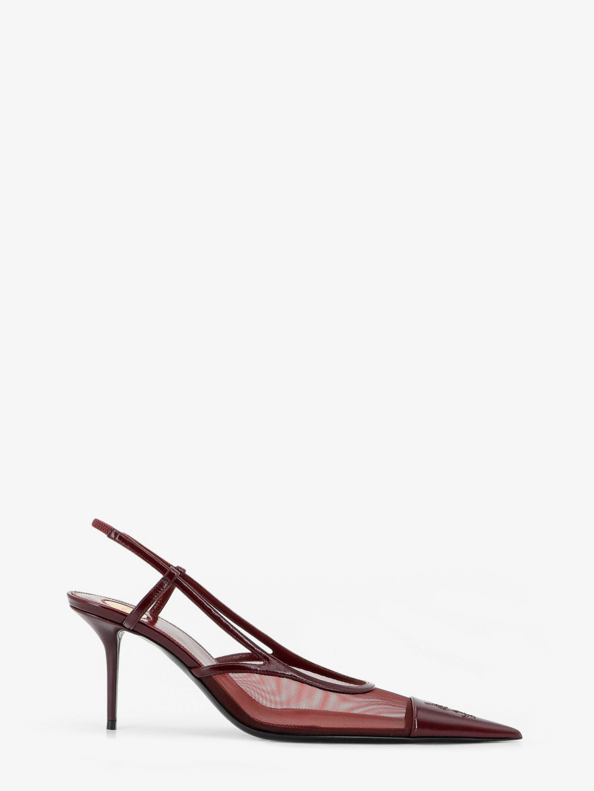 Saint Laurent Renée mesh pump with Cassandre toe - Vintagebordeauxcar