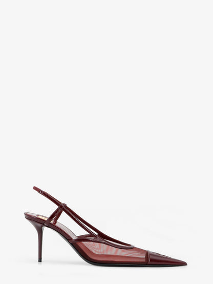 Saint Laurent Renée mesh pump with Cassandre toe - Vintagebordeauxcar