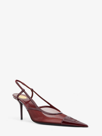 Saint Laurent Renée mesh pump with Cassandre toe - Vintagebordeauxcar