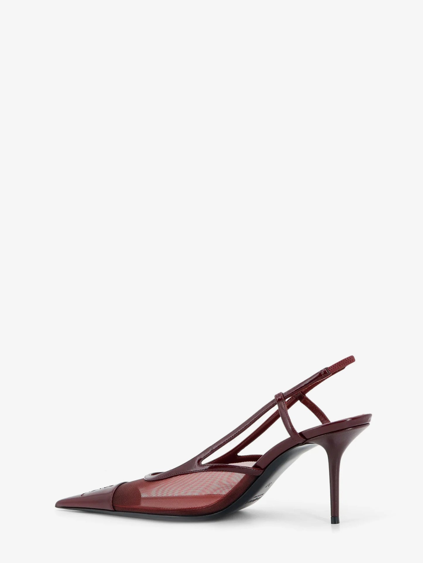 SAINT LAURENT - Renée mesh pump with Cassandre toe