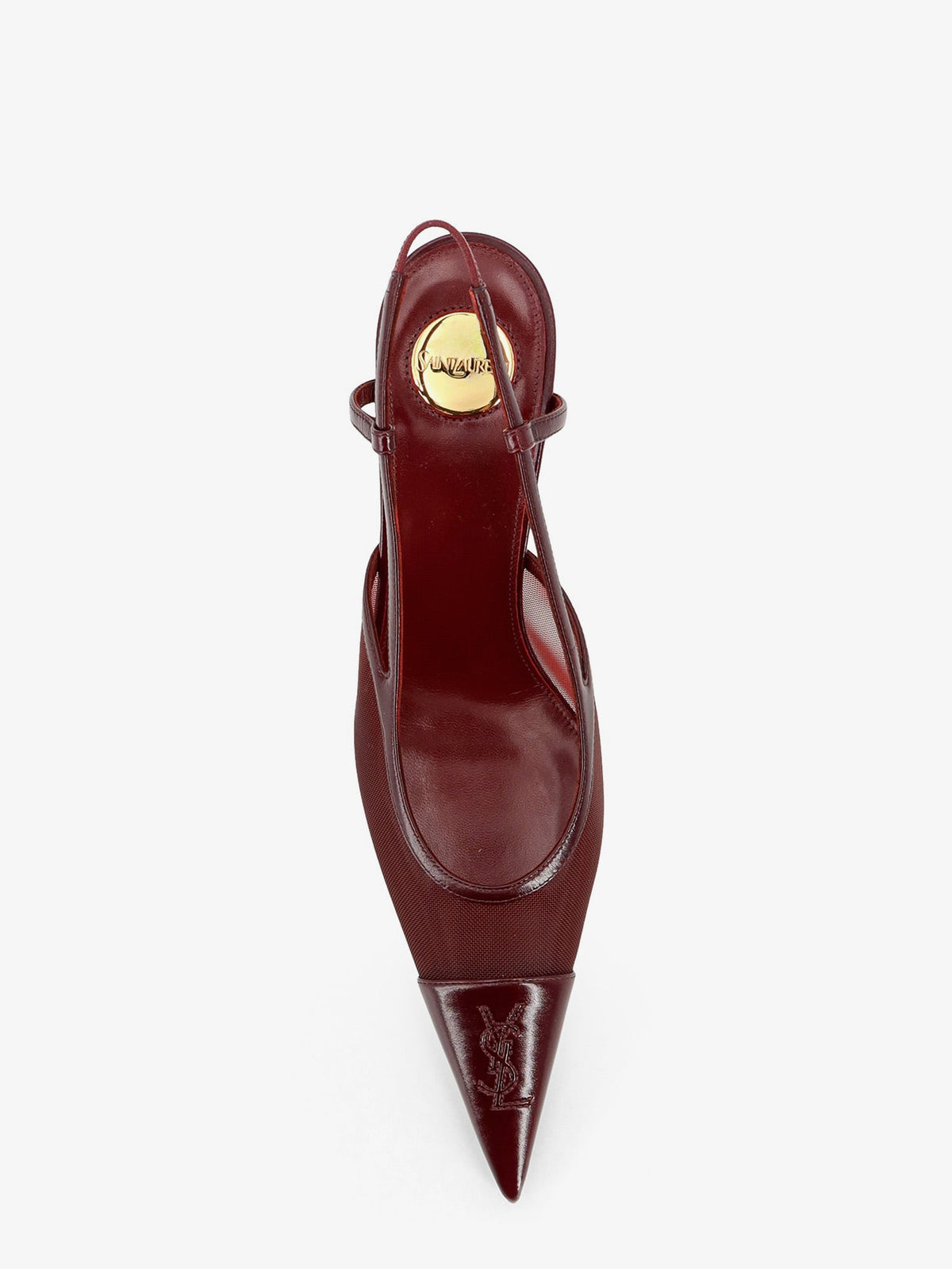 Saint Laurent Renée mesh pump with Cassandre toe - Vintagebordeauxcar