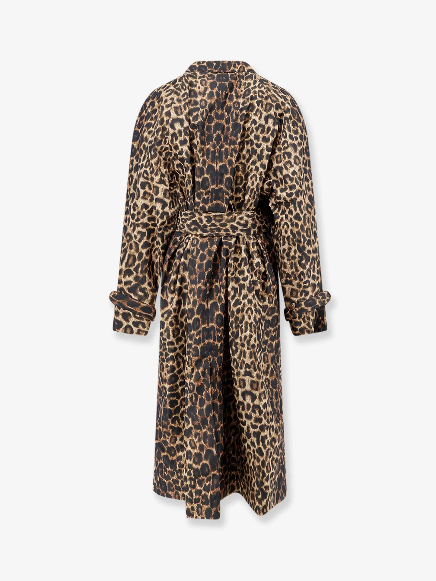 SAINT LAURENT - Nylon trench with animal print