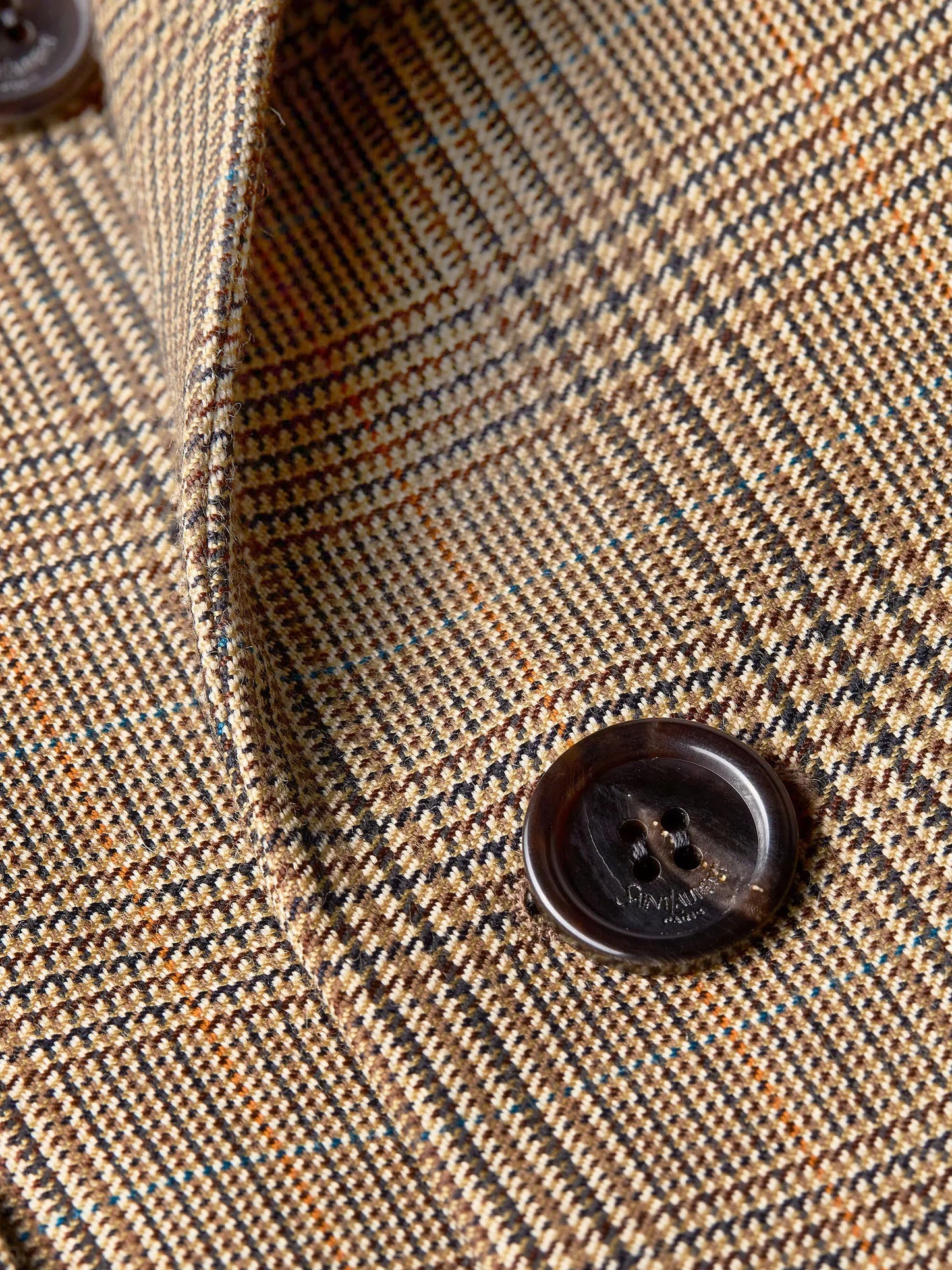 SAINT LAURENT - Prince-of-Wales certified wool blazer