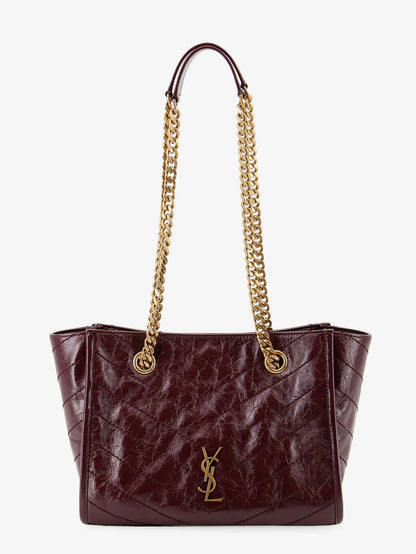 Saint Laurent Niki Vintage Effect Leather Shopping Bag