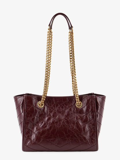 Saint Laurent Niki Vintage Effect Leather Shopping Bag