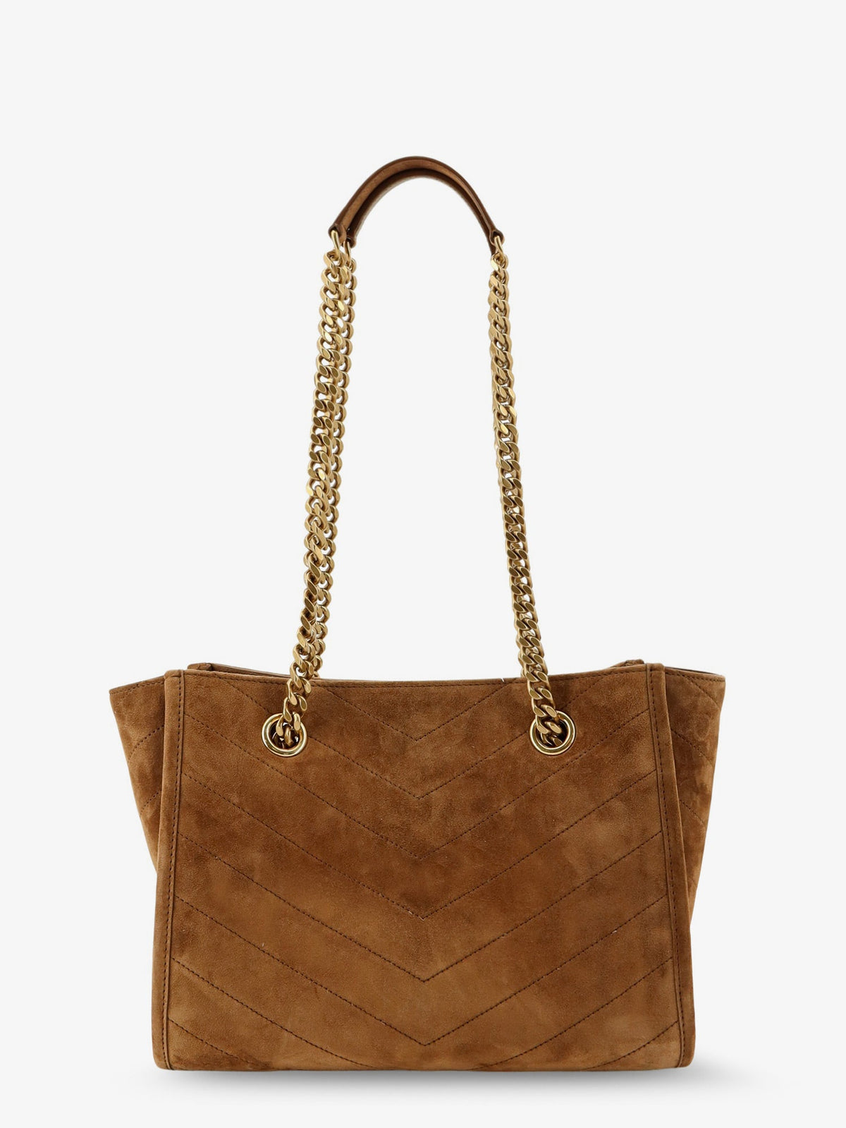 Saint Laurent Niki suede shopping bag - Orangecaramelcogn