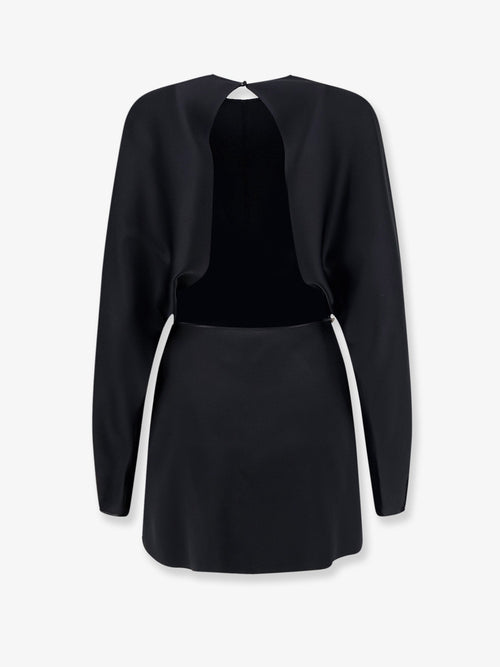 Saint Laurent Mini Lenght Dress with gold metal detail - Noir