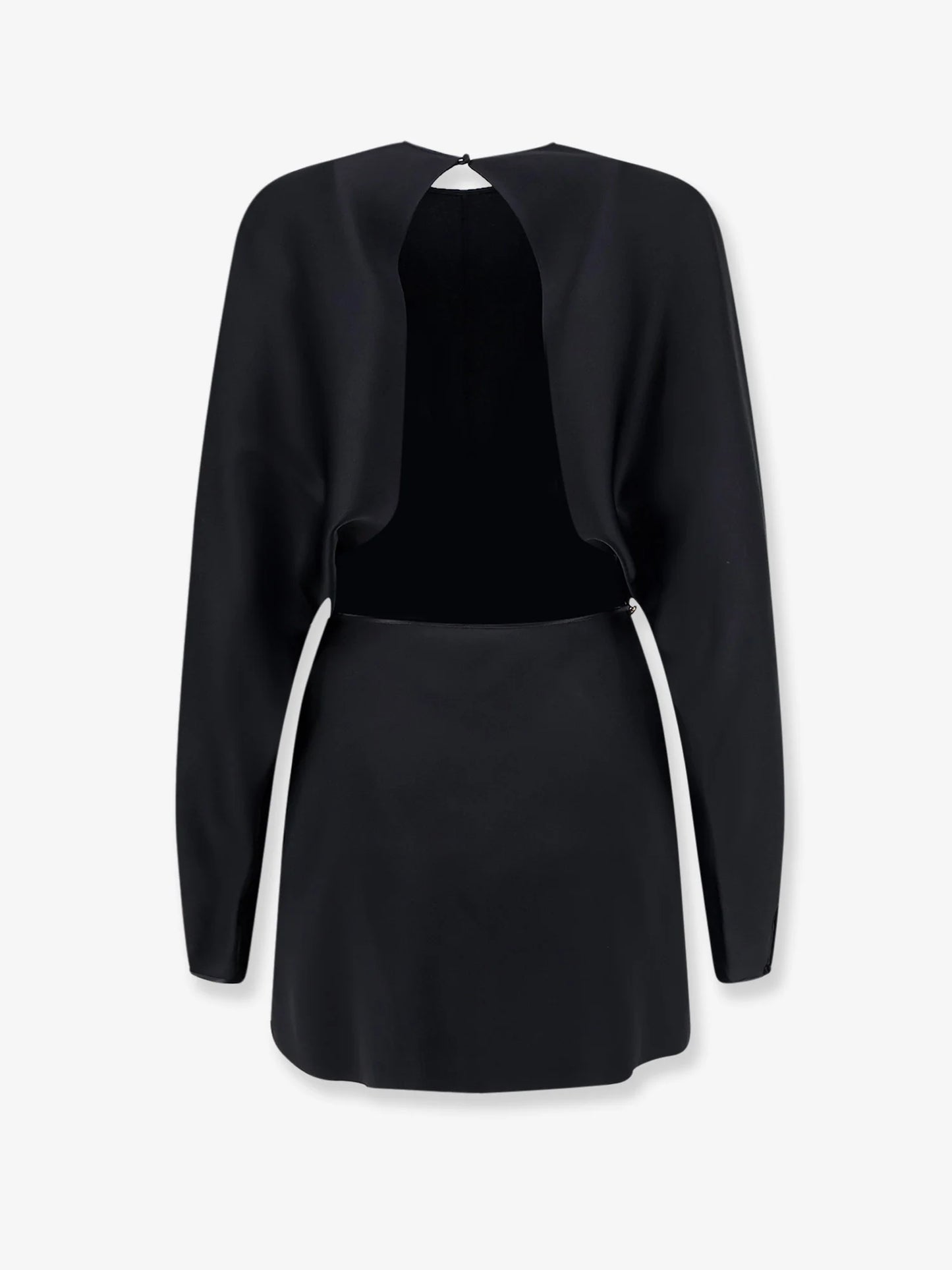 SAINT LAURENT - Mini Lenght Dress with gold metal detail