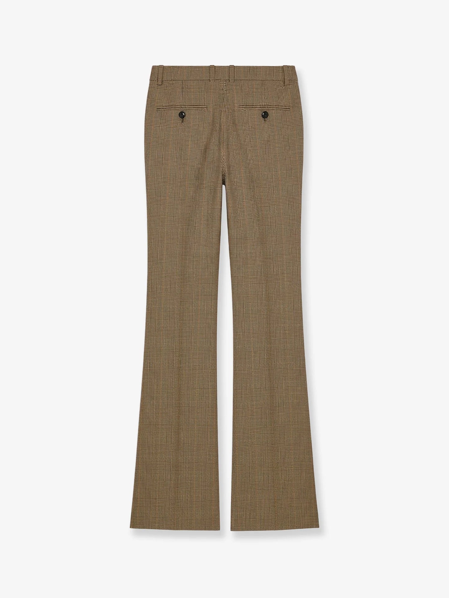 SAINT LAURENT - Prince of Wales certified wool trousers
