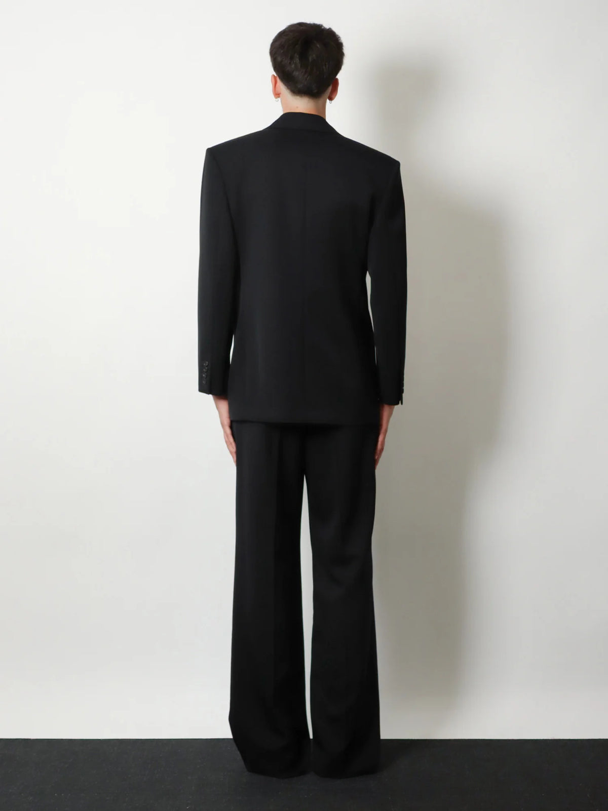 SAINT LAURENT - Fluid tailored certified wool trousers