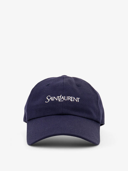 SAINT LAURENT - Cotton hat with embroidered logo