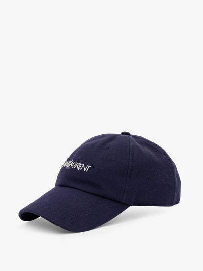 SAINT LAURENT - Cotton hat with embroidered logo
